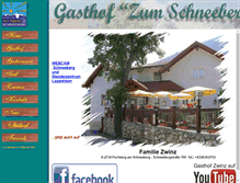 Tablet Screenshot of gasthofzwinz.at
